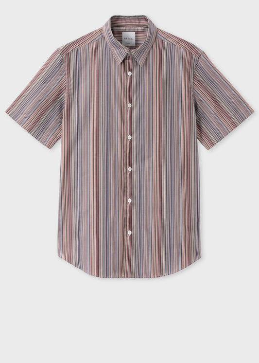 Signature Stripe 半袖シャツ