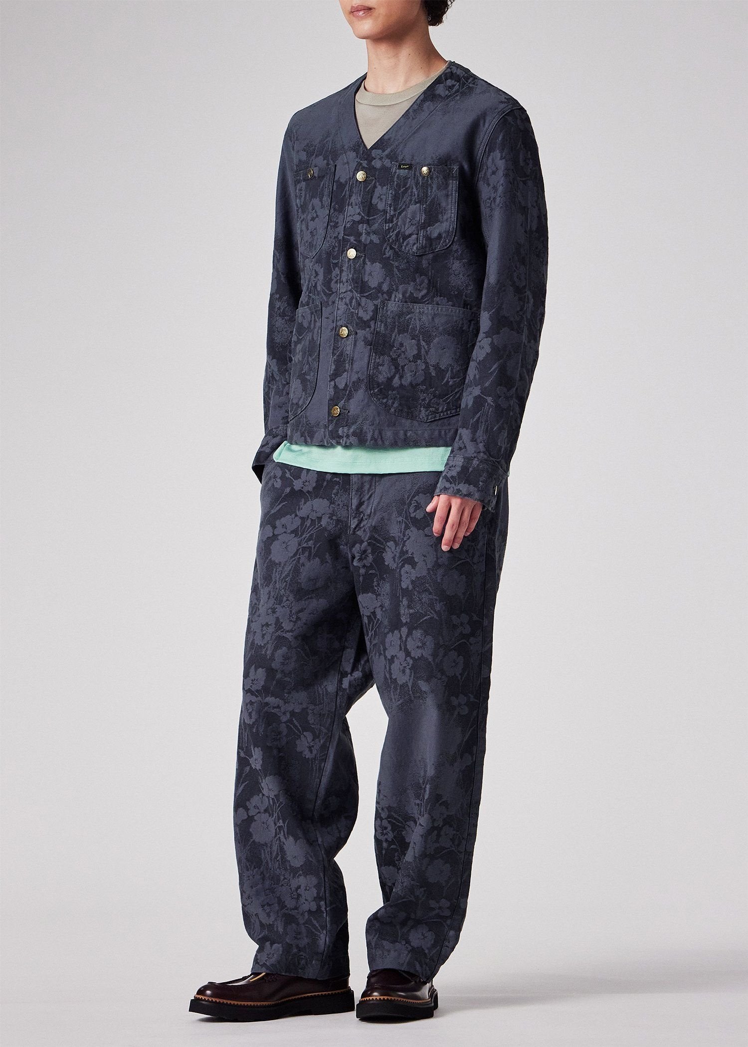 Paul Smith + Lee ジャカード ノーカラー ブルゾン