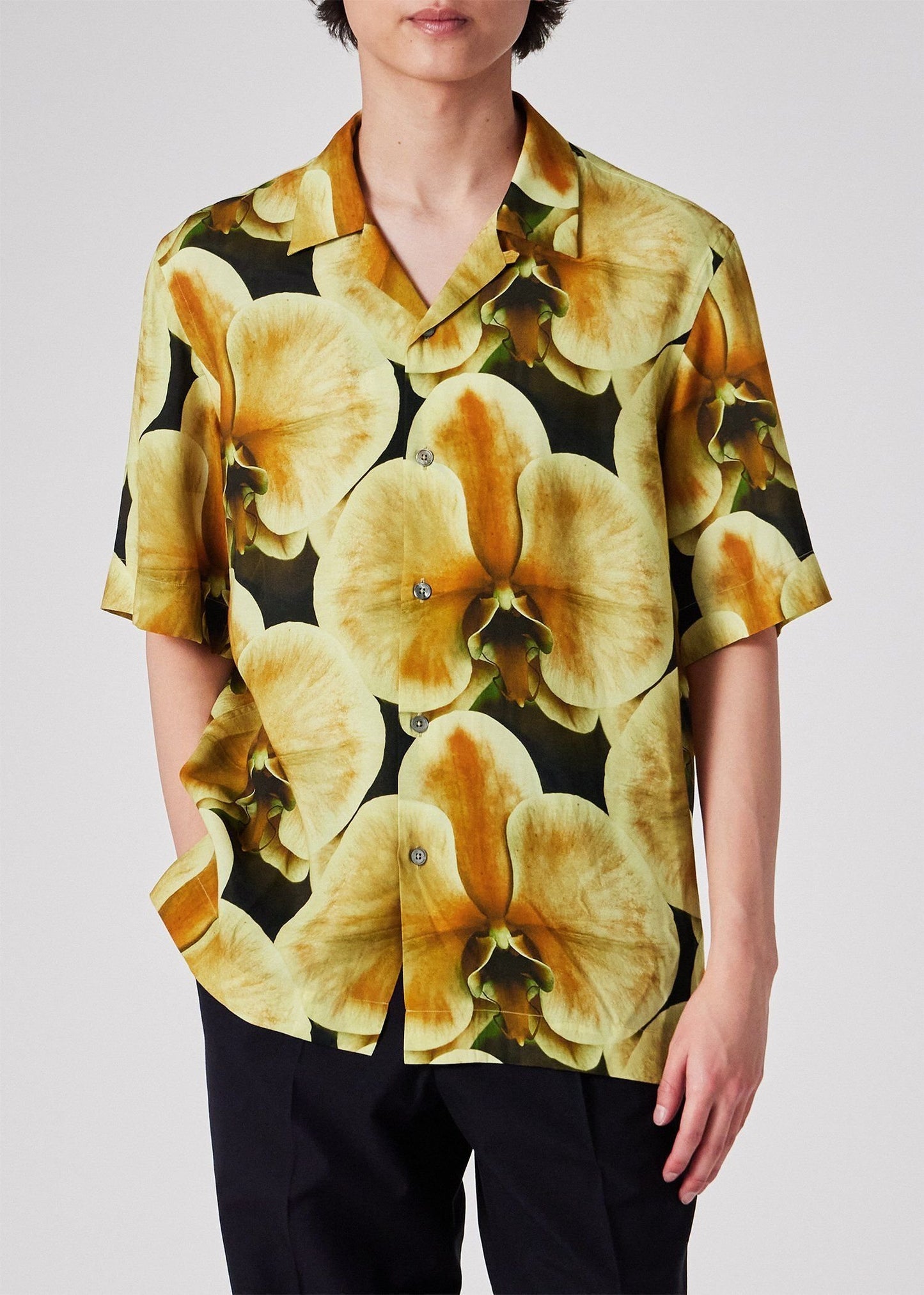"Orchid" オープンカラーシャツ