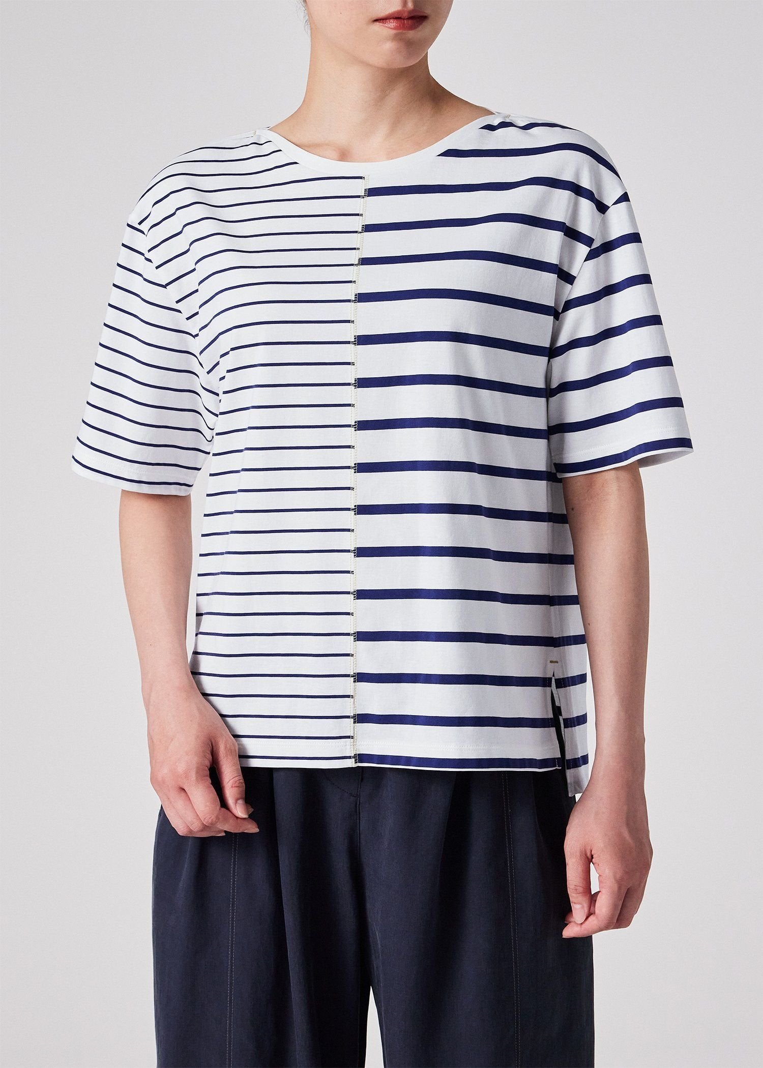 ウィメンズ リラックス ボーダー 半袖Tシャツ