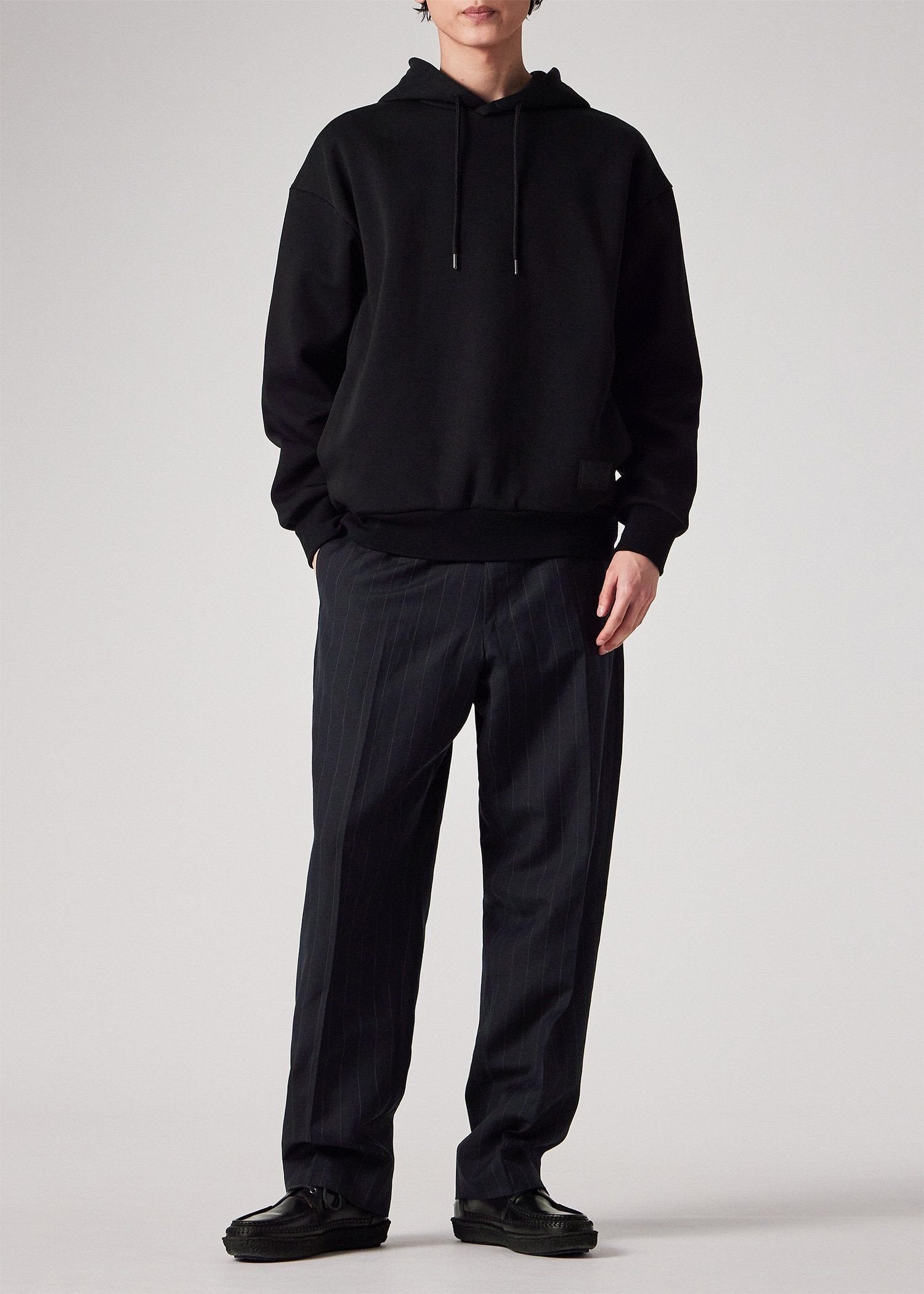 "Cropped Logo" ダンボールニット パーカ