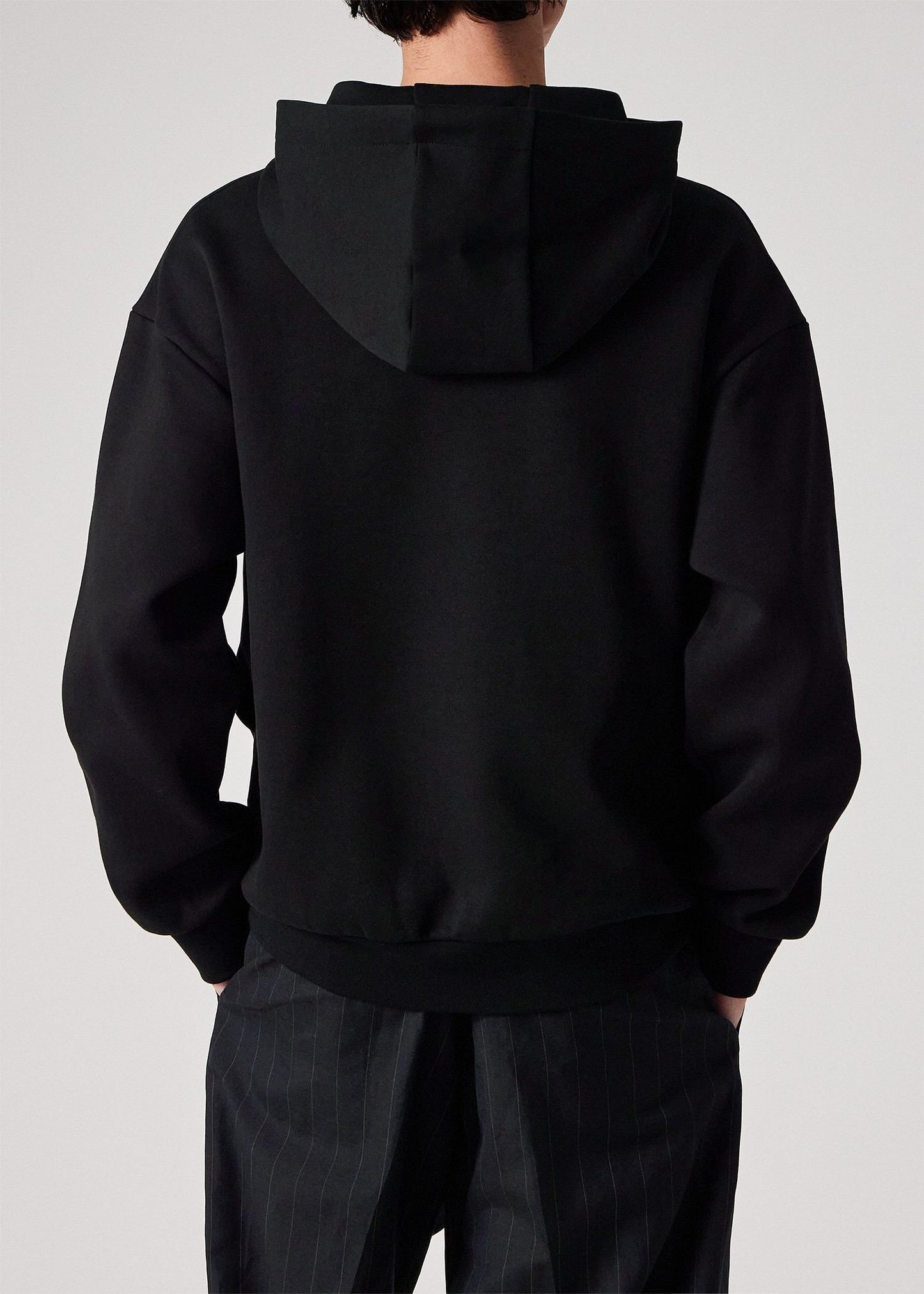 "Cropped Logo" ダンボールニット パーカ