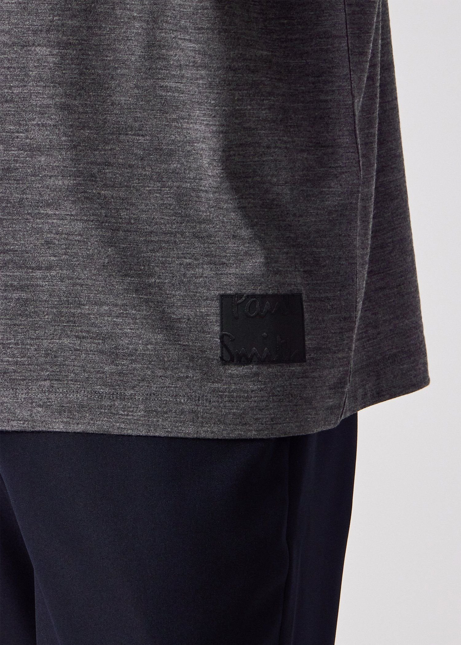 "Cropped Logo" テックウール Tシャツ