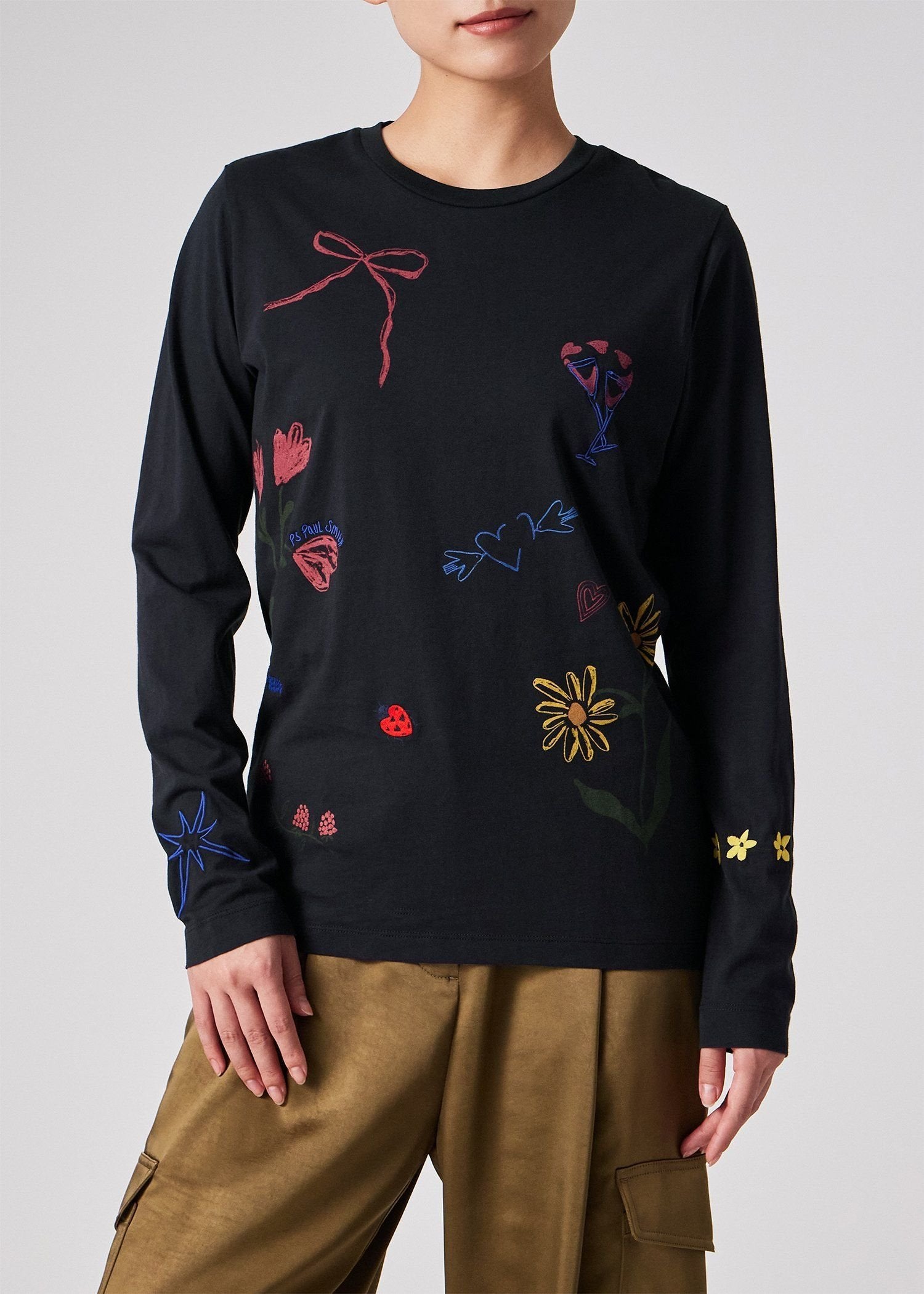 ウィメンズ "Daisy Chain Doodle" 長袖Tシャツ