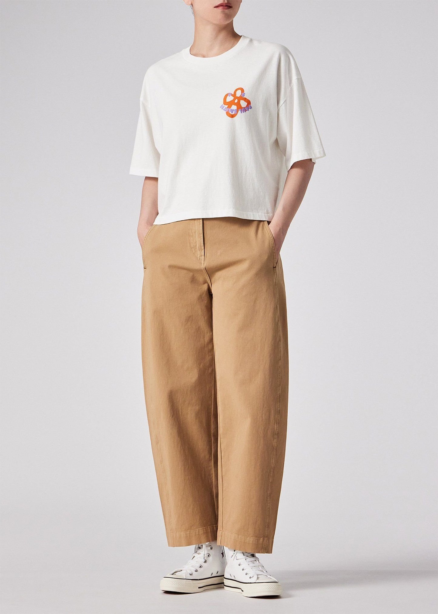 ウィメンズ PS Happy Flower 半袖Tシャツ