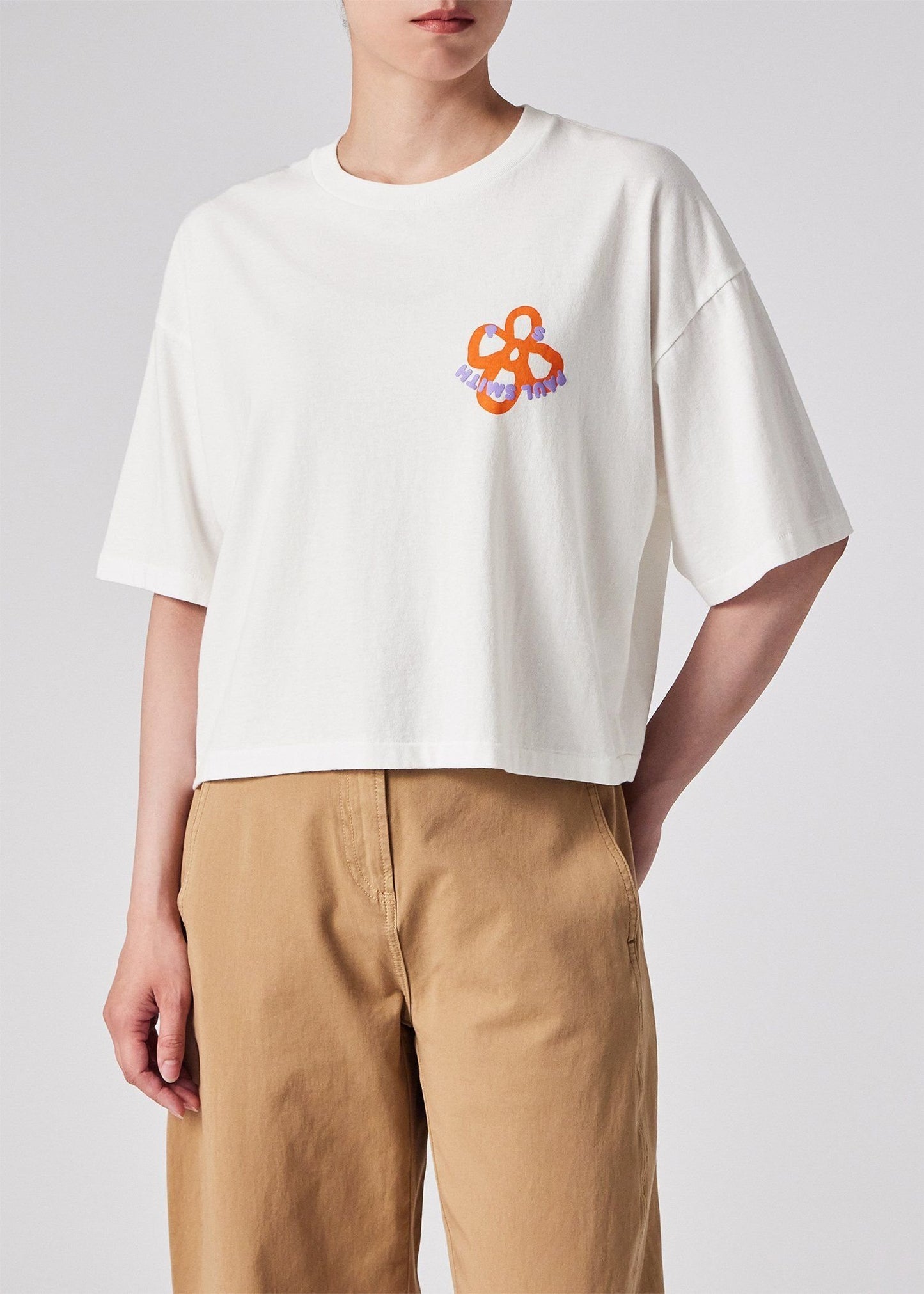 ウィメンズ PS Happy Flower 半袖Tシャツ
