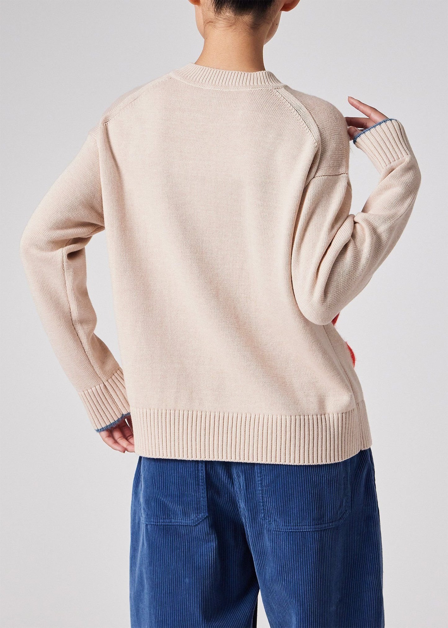 ウィメンズ "Damask Rose" インターシャ ニット