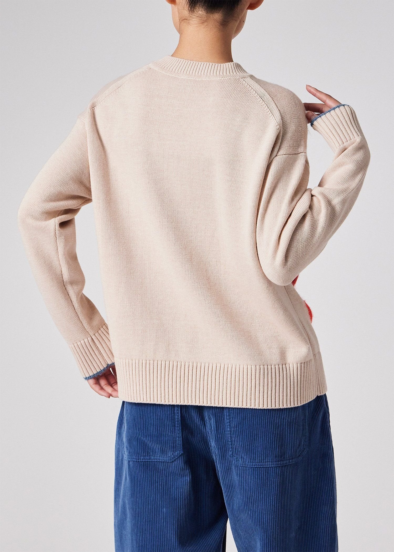 ウィメンズ "Damask Rose" インターシャ ニット