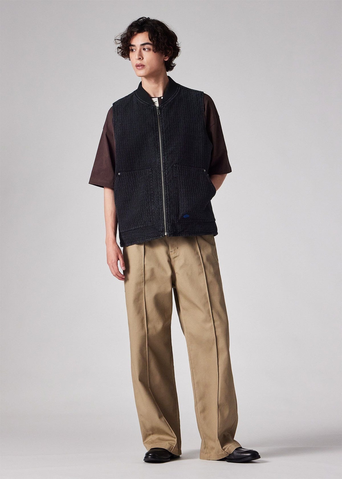 Dickies® × PS Paul Smith 刺し子ブラックデニム ワークベスト