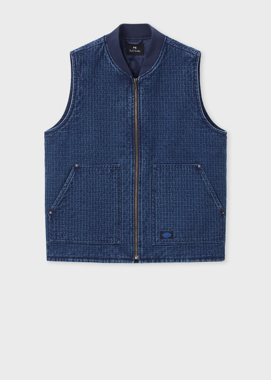 Dickies® × PS Paul Smith 刺し子デニム ワークベスト